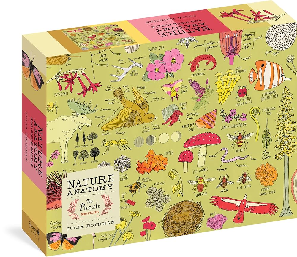 洋書 The Julia Rothman Collection Nature Anatomy: The Puzzle (500 pieces): Rothman, Julia